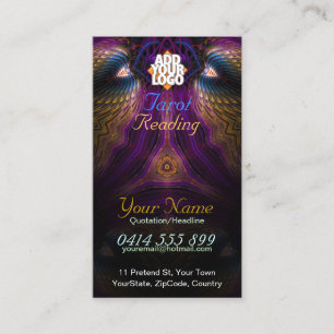Tarot Fractal Fantasy Business Card