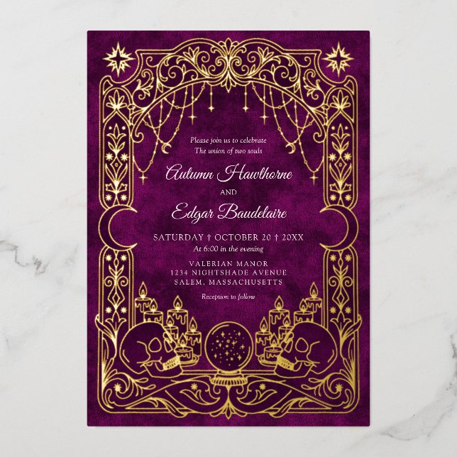 Tarot Halloween Gothic Wedding (Front)