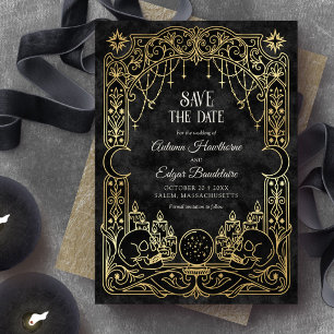 Tarot Halloween Gothic Wedding Save The Date