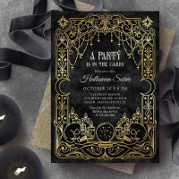 Tarot Halloween Party Black