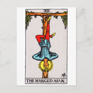 tarot-hangedman postcard
