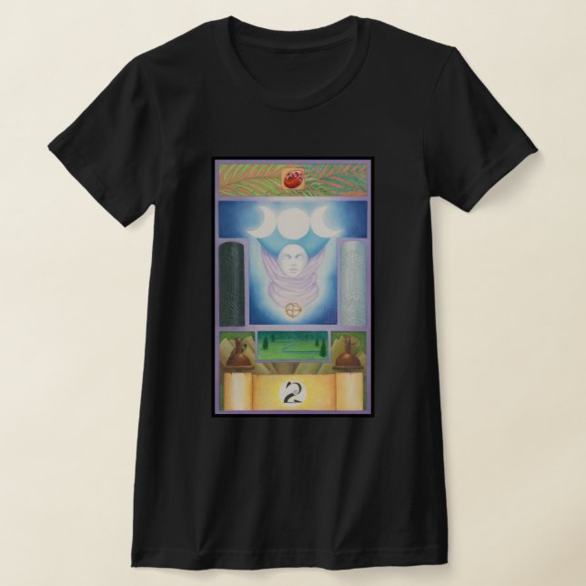 Tarot High Priestess T-Shirt (Laydown)