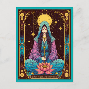 Tarot Illustration, the High Priestess Postcard