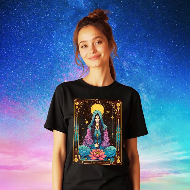 Tarot Illustration, the High Priestess Tri-Blend Shirt (Creator Uploaded)