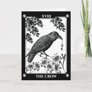 Tarot Inspired Halloween Crow Card