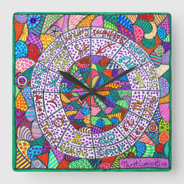 Tarot Lumination Wall Clock (Front)
