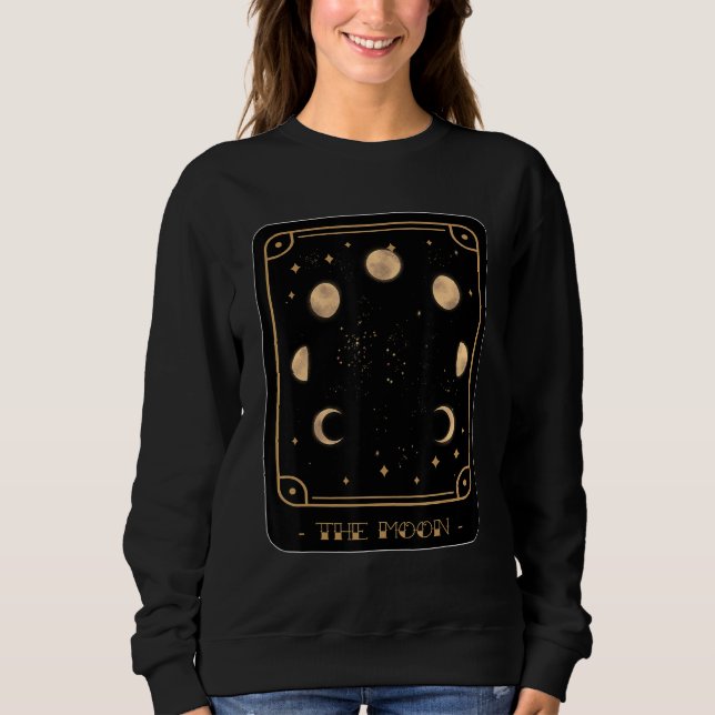 Tarot Moon Phases Tarot Card Mystical Cards  Occul Sweatshirt (Front)