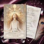 Tarot Mystic Woman Eye Moon Gold Flyer<br><div class="desc">Promote your holistic services with this elegant Tarot and Spiritual Business Flyer, designed for professionals in the fields of Tarot reading, spiritual coaching, yoga instruction, meditation guidance, and holistic healing. Featuring a mystical celestial design with golden accents, this flyer is perfect for attracting clients seeking clarity, balance, and insight. Customisable...</div>