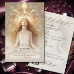 Tarot Mystic Woman Eye Moon Gold QR Code<br><div class="desc">Promote your holistic services with this elegant Tarot and Spiritual QR Code Business Flyer, designed for professionals in the fields of Tarot reading, spiritual coaching, yoga instruction, meditation guidance, and holistic healing. Featuring a mystical celestial design with golden accents, this flyer is perfect for attracting clients seeking clarity, balance, and...</div>