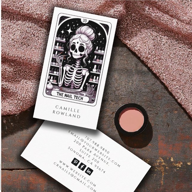 Tarot Nail Technician Business Card (Creator Uploaded)