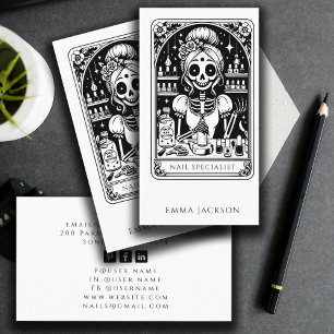 Tarot Nail Technician Business Card