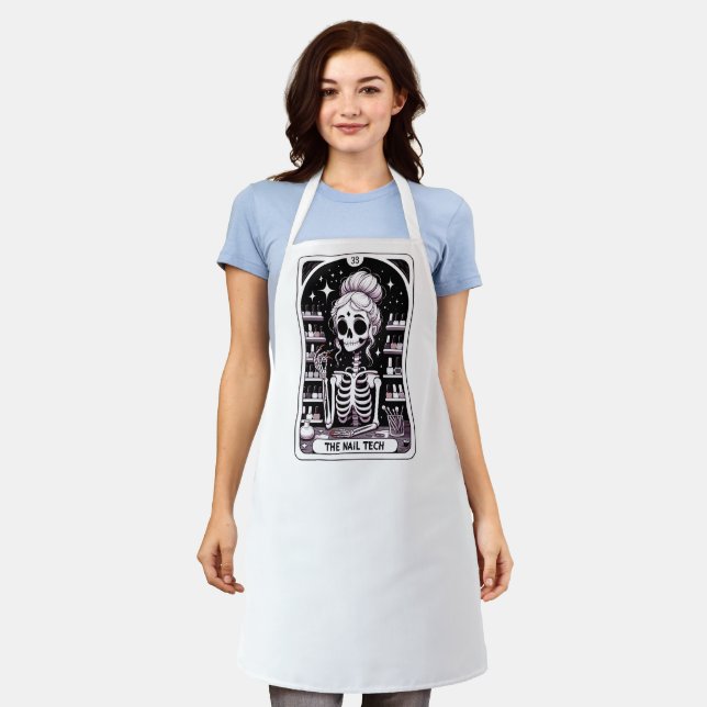 Tarot Nail Technician Business Card Apron (Worn)