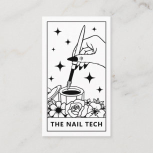 Tarot Nail Technician Nail Art Business Card