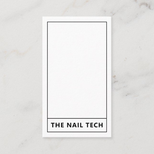 Tarot Nail Technician Nail Art Business Card (Front)