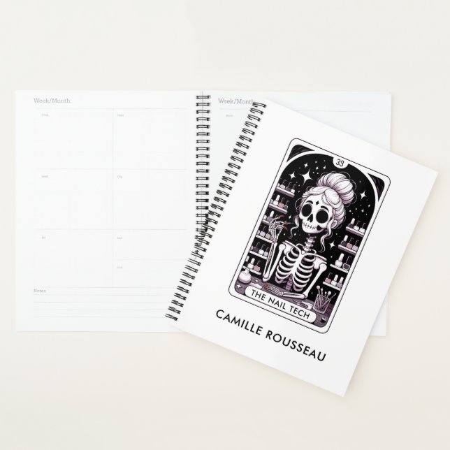 Tarot Nail Technician Personalised Business Planner (Display)