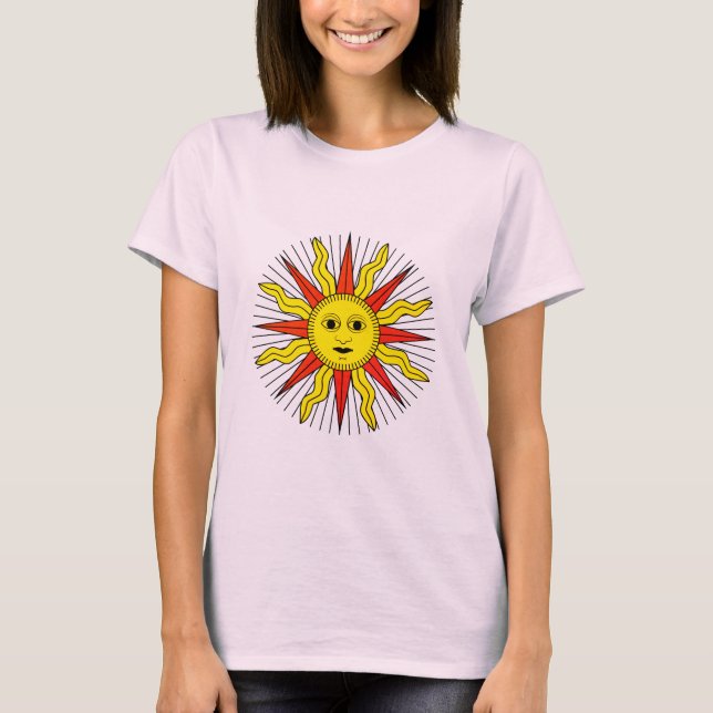 Tarot of Marseille Sun symbol (#19) T-Shirt (Front)