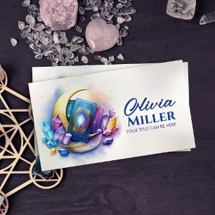 Tarot / Oracle cards with moon and Crystals