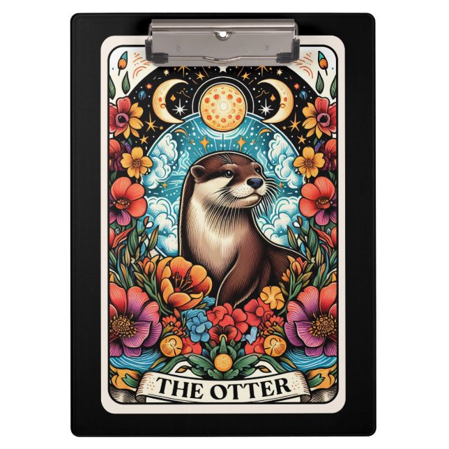 Tarot Otter – Unique Animal Tarot  Clipboard (Front)