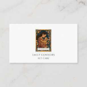 Tarot Pet Care Illustrated Business Card