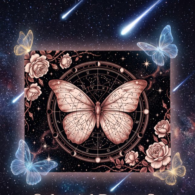 Tarot Reader Celestial Zodiac Butterfly Mouse Pad (Creator Uploaded)
