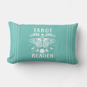 Tarot Reader Moon Phase Galaxy Stars Throw Pillow