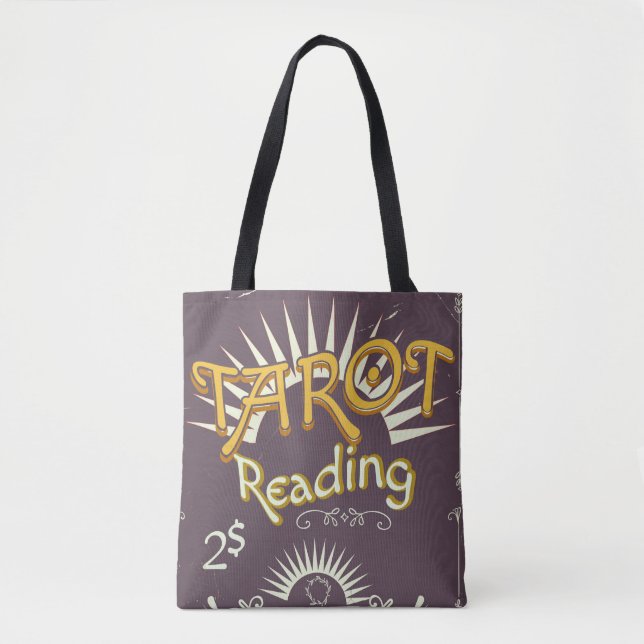 Tarot Reader vintage print Tote Bag (Front)