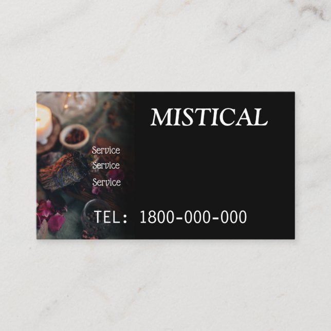 TAROT READING EDITABLE CARD (Front)