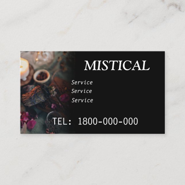 TAROT READING EDITABLE CARD (Front)
