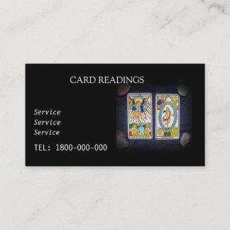TAROT READING EDITABLE CARD