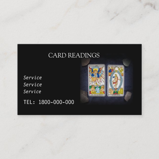 TAROT READING EDITABLE CARD (Front)