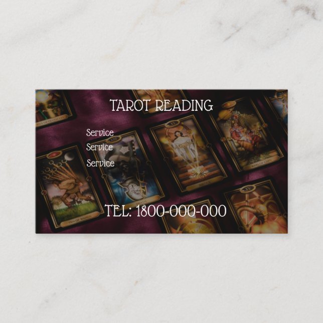 TAROT READING EDITABLE CARD (Front)