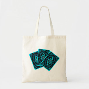 Tarot Spread: Glowing Eye And Pentagram Budget Tote Bag