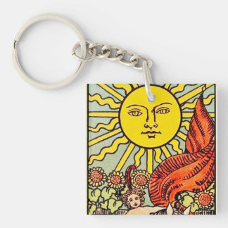 Tarot Sun Card Key Ring