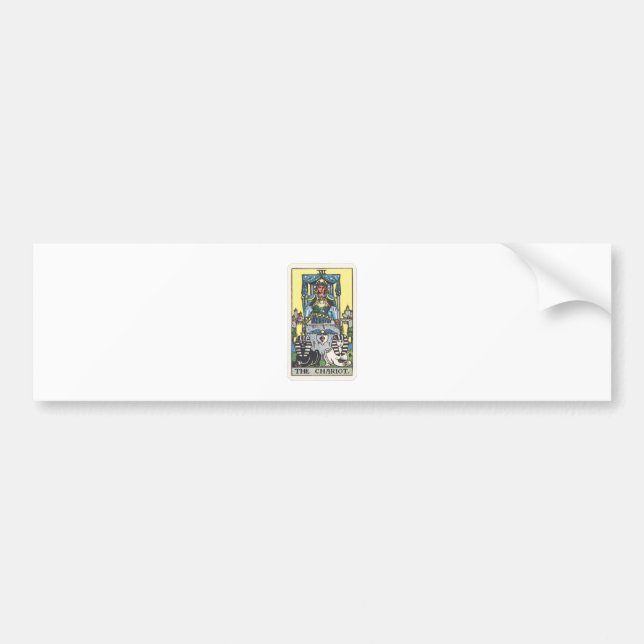 Tarot The Chariot Bumper Sticker (Front)