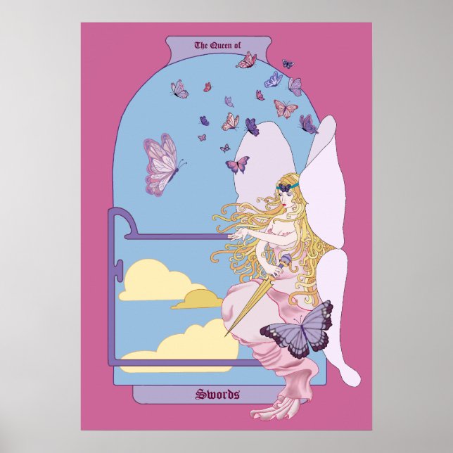 Tarot The Queen of Swords Poster (Front)