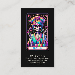 Tarot Theme Nail Tech Nail Art Business Card