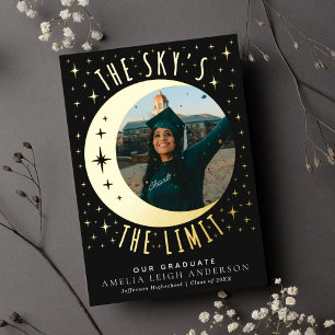 Tarot Witchy Graduation Photo Announcement Card