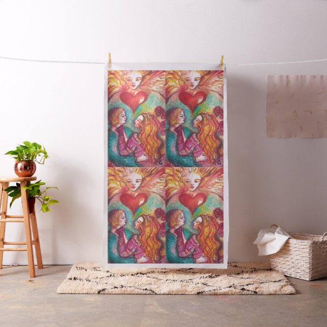 TAROTS OF LOST THE SHADOWS,LOVERS Valentine's Day Fabric (In Situ)