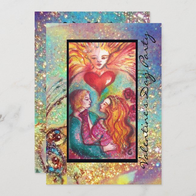 TAROTS OF LOST THE SHADOWS,LOVERS Valentine's Day Invitation (Front/Back)