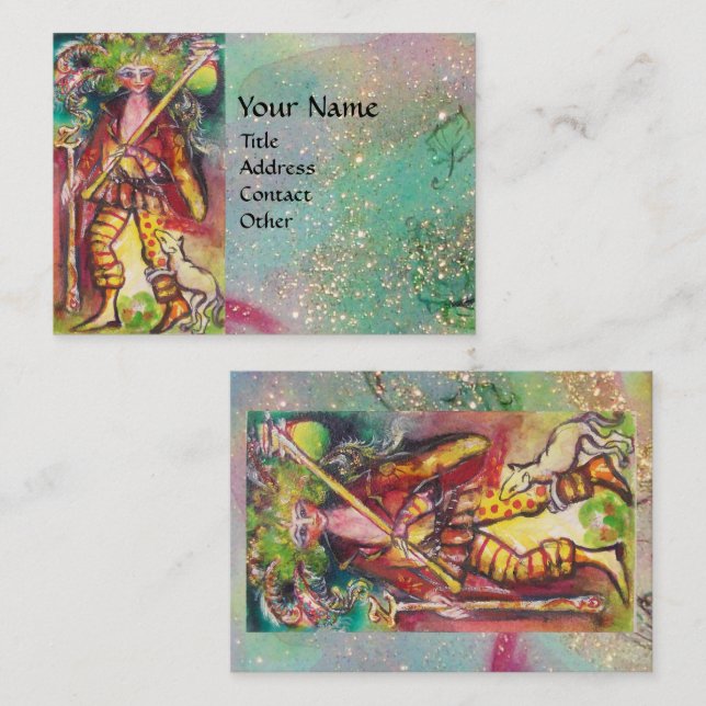 TAROTS OF THE LOST SHADOWS / THE FOOL BUSINESS CARD (Front/Back)