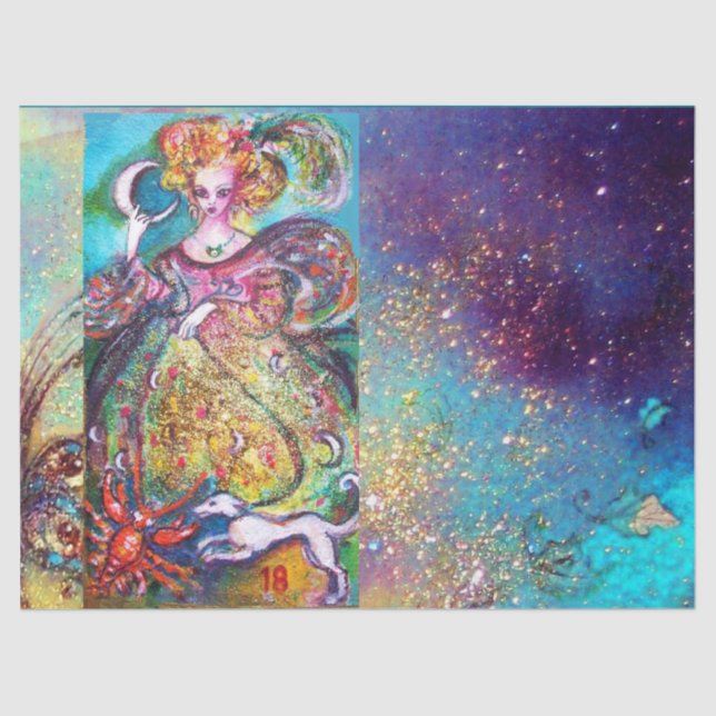 TAROTS OF THE LOST SHADOWS / THE MOON LADY TISSUE PAPER (Front)