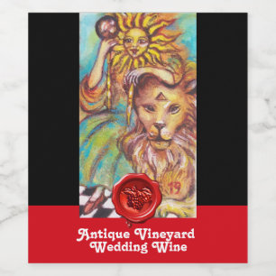 TAROTS OF THE LOST SHADOWS /THE SUN WEDDING WINE LABEL