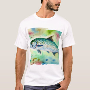 Tarpon Elegance 210824AREF113 - Watercolor T-Shirt