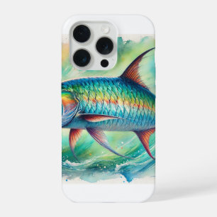 Tarpon fish 051024AREF147 - Watercolor iPhone 15 Pro Case