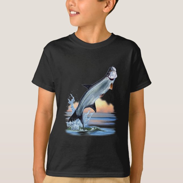 Tarpon Fish Fresh Water Wildlife Hunting Fishing A T-Shirt (Front)