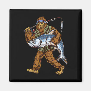 Tarpon Fishing Bigfoot Fishermen Magnet