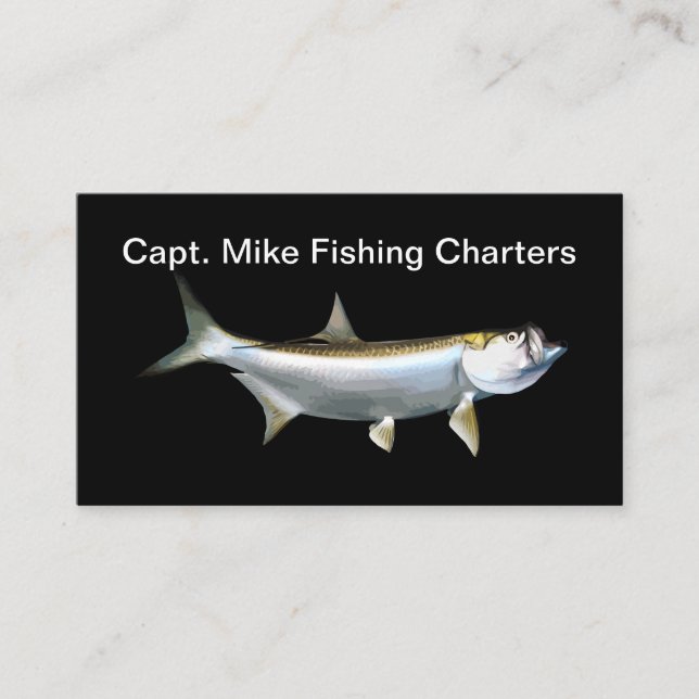 Tarpon Fishing Theme Business Card (Front)