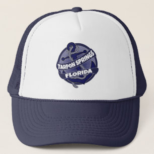 Tarpon Springs Florida anchor swirl trucker hat