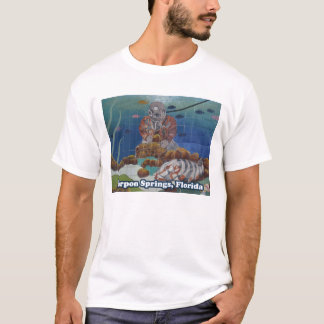 Tarpon Springs Sponge Diver Mural T-Shirt
