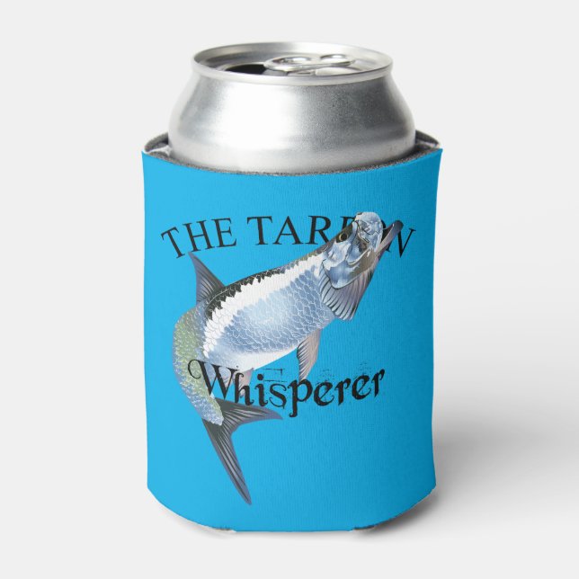 Tarpon Whisperer Light Can Cooler (Can Front)